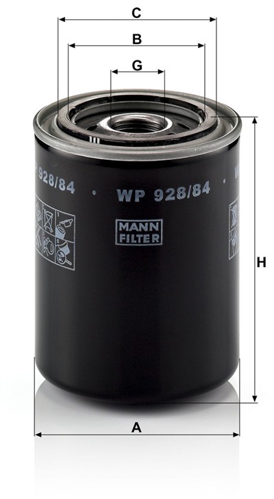 MANN-FILTER WP 928/84 EAN: 4011558800604.