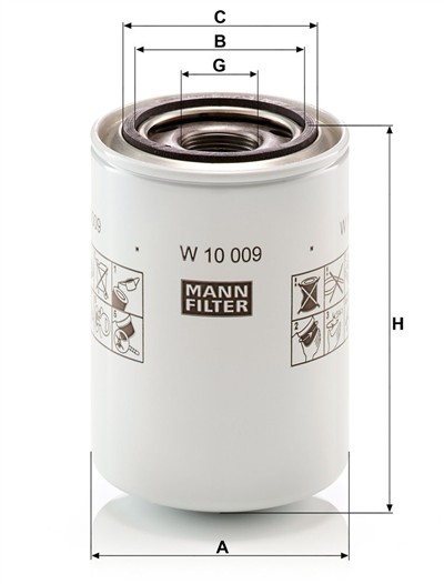 MANN-FILTER W 10 009 EAN: 4011558340247.