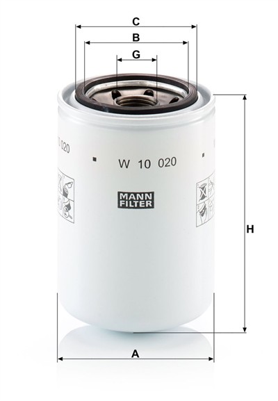 MANN-FILTER W 10 020 EAN: 4011558064525.
