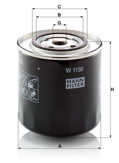 MANN-FILTER W 1130 EAN: 4011558715007.