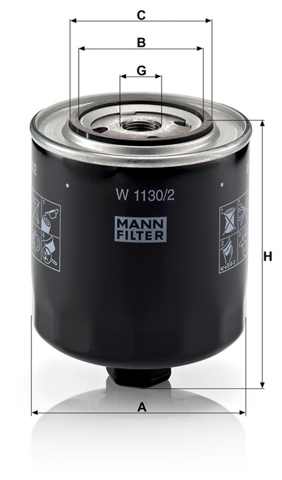 MANN-FILTER W 1130/2 EAN: 4011558720407.