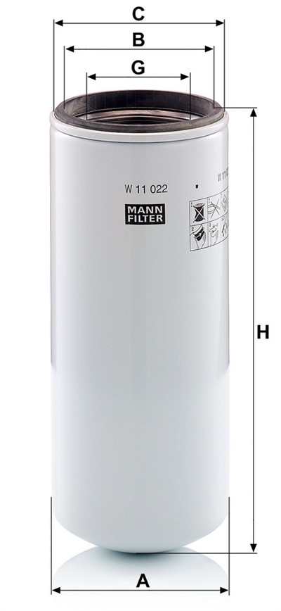 MANN-FILTER W 11 022 EAN: 4011558087838.