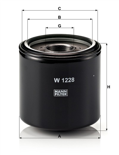 MANN-FILTER W 1228 EAN: 4011558002787.