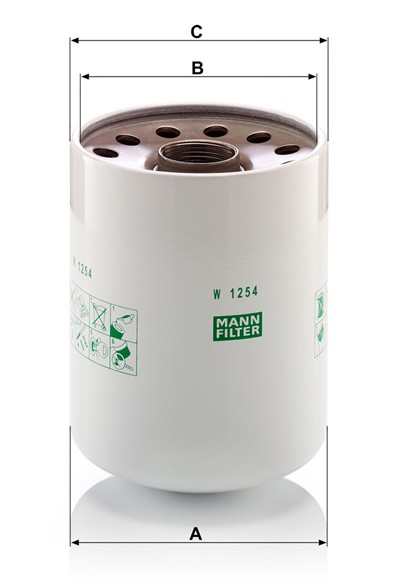 MANN-FILTER W 1254 X EAN: 4011558735302.
