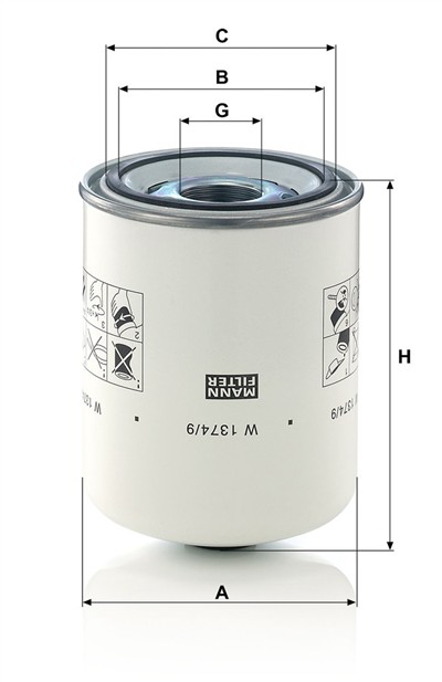 MANN-FILTER W 1374/9 EAN: 4011558035204.