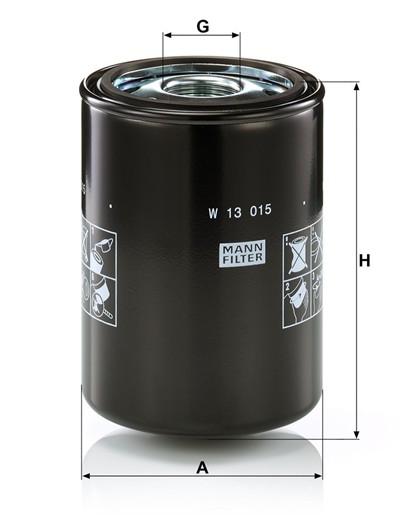 MANN-FILTER W 13 015 EAN: 4011558070496.