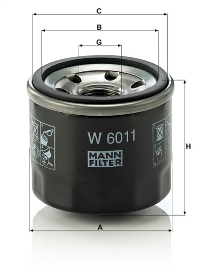 MANN-FILTER W 6011 EAN: 4011558021504.