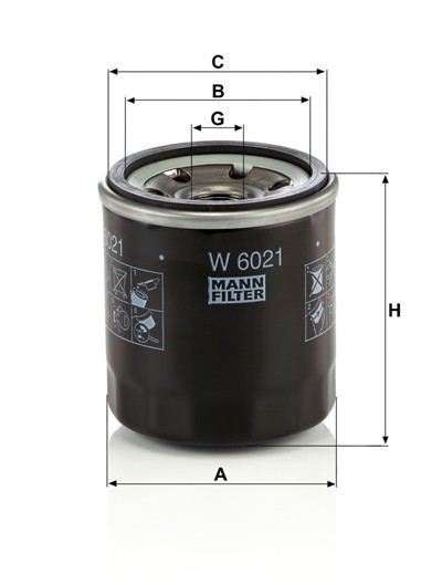 MANN-FILTER W 6021 EAN: 4011558065904.