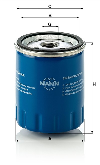 MANN-FILTER W 712/15 EAN: 4011558701703.