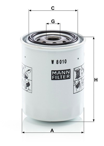 MANN-FILTER W 8010 EAN: 4011558069988.