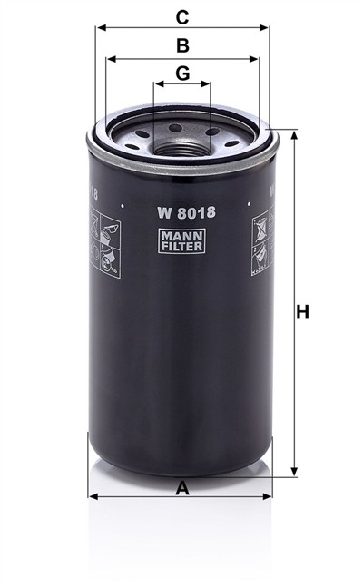 MANN-FILTER W 8018 EAN: 4011558045005.