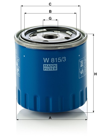 MANN-FILTER W 815/3 EAN: 4011558706609.