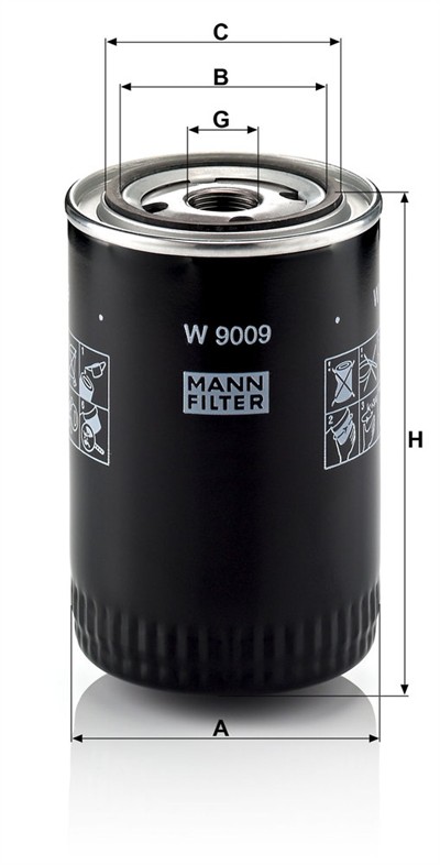 MANN-FILTER W 9009 EAN: 4011558758905.
