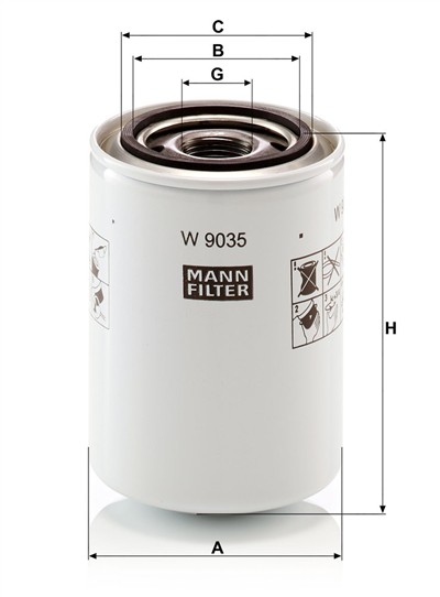 MANN-FILTER W 9035 EAN: 4011558035860.