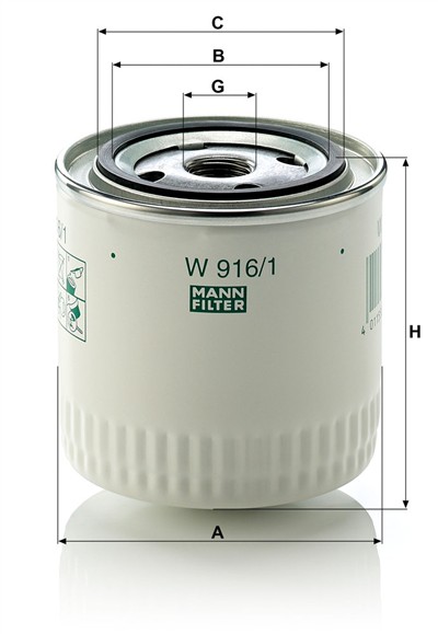 MANN-FILTER W 916/1 EAN: 4011558709006.