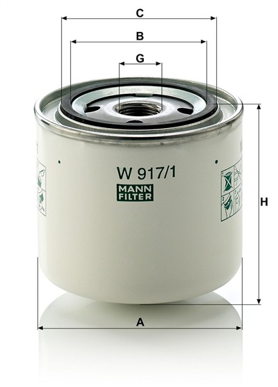 MANN-FILTER W 917/1 EAN: 4011558718602.