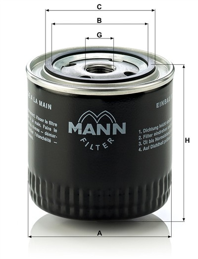 MANN-FILTER W 920/17 EAN: 4011558710002.