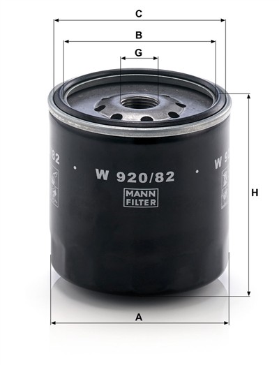 MANN-FILTER W 920/82 EAN: 4011558727901.