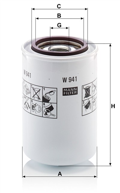 MANN-FILTER W 941 EAN: 4011558752200.