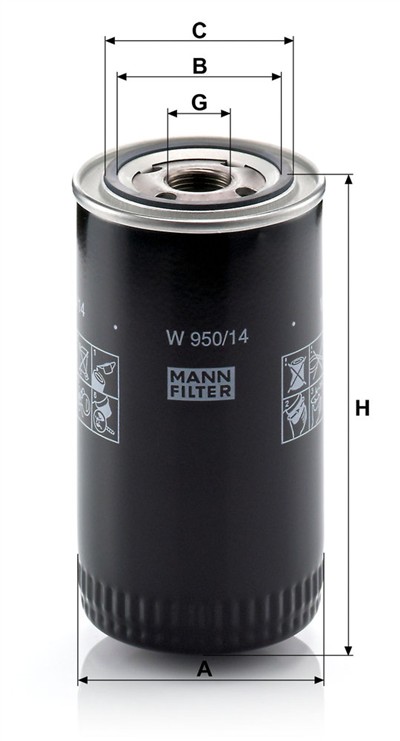 MANN-FILTER W 950/14 EAN: 4011558714109.