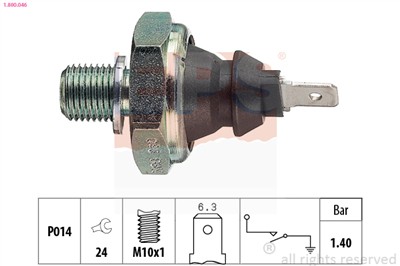 EPS 1.800.046 Číslo výrobce: Facet 7.0046. EAN: 8012510237830.