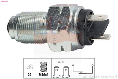 EPS 1.860.017 Číslo výrobce: Facet 7.6017. EAN: 8012510244890.
