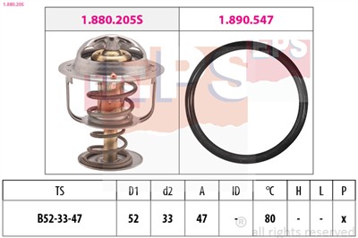 EPS 1.880.205 Číslo výrobce: Facet 7.8205. EAN: 8012510282595.