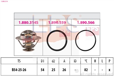 EPS 1.880.314 Číslo výrobce: Facet 7.8314. EAN: 8012510283509.