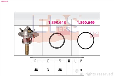 EPS 1.880.609 Číslo výrobce: Facet 7.8609. EAN: 8012510233849.