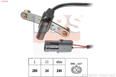 EPS 1.953.019 Číslo výrobce: Facet 9.0019. EAN: 8012510249215.