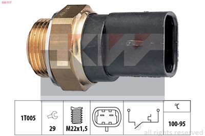 KW 550 117 Číslo výrobce: Eps 1.850.117. EAN: 8012510143759.