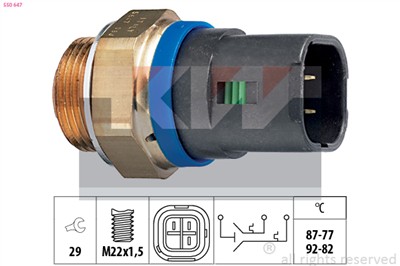 KW 550 647 Číslo výrobce: Eps 1.850.647. EAN: 8012510163061.