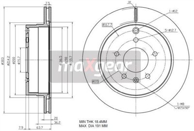 MAXGEAR 19-2370 EAN: 5901619573143.