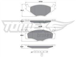 TOMEX Brakes TX 10-14