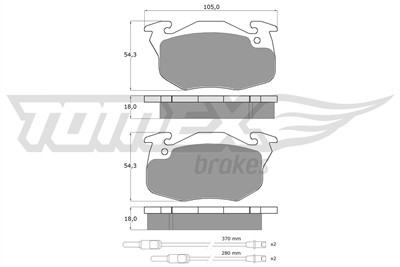 TOMEX Brakes TX 10-341 Číslo výrobce: 10-341. EAN: 5906485550403.