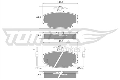 TOMEX Brakes TX 10-48 Číslo výrobce: 10-48. EAN: 5906485550632.