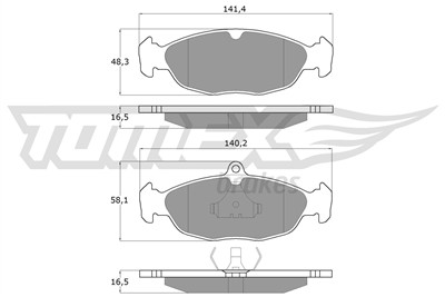 TOMEX Brakes TX 10-49 Číslo výrobce: 10-49. EAN: 5906485550656.