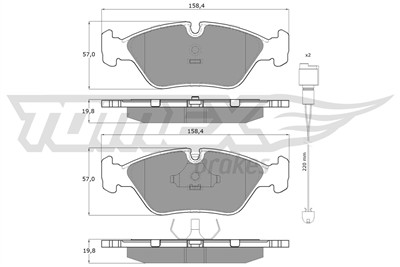 TOMEX Brakes TX 11-291 Číslo výrobce: 11-291. EAN: 5906485553091.