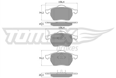 TOMEX Brakes TX 12-12 Číslo výrobce: 12-12. EAN: 5906485552902.