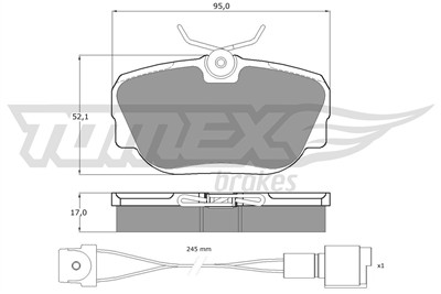 TOMEX Brakes TX 12-201 Číslo výrobce: 12-201. EAN: 5906485553770.