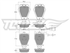 TOMEX Brakes TX 12-26