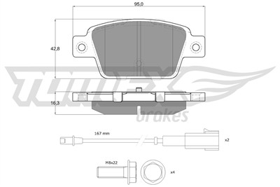 TOMEX Brakes TX 12-511 Číslo výrobce: 23714. EAN: 5901646600591.