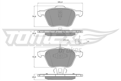 TOMEX Brakes TX 12-56 Číslo výrobce: 12-56. EAN: 5906485553893.