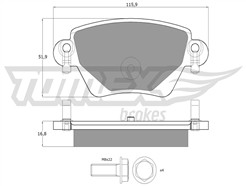 TOMEX Brakes TX 12-59