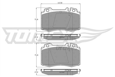 TOMEX Brakes TX 12-81 Číslo výrobce: 12-81. EAN: 5906485555293.