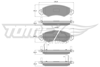 TOMEX Brakes TX 12-96 Číslo výrobce: 12-96. EAN: 5906485555460.