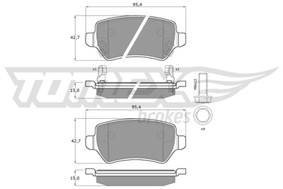 TOMEX Brakes TX 12-97 Číslo výrobce: 12-97. EAN: 5906485555477.