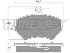 TOMEX Brakes TX 13-12