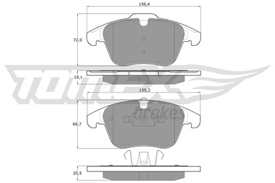 TOMEX Brakes TX 14-47 Číslo výrobce: 14-47. EAN: 5906485559109.