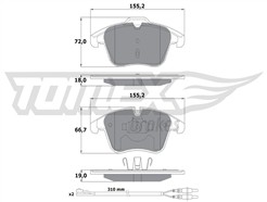 TOMEX Brakes TX 16-55